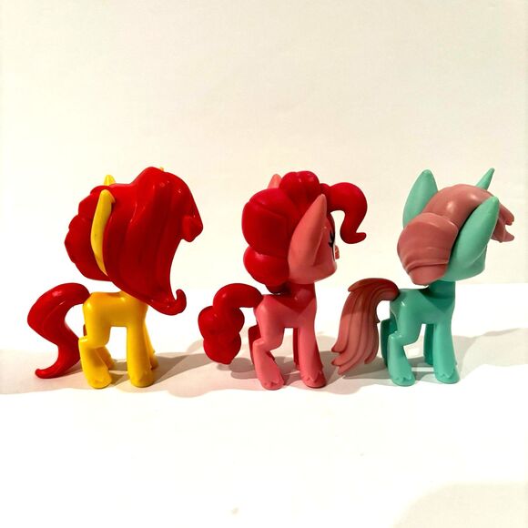 My Little Pony Squeezelings Pony Lot 3 Ballons Fizzleshake Sunset Shimmer 3 inch - Picture 2 of 3